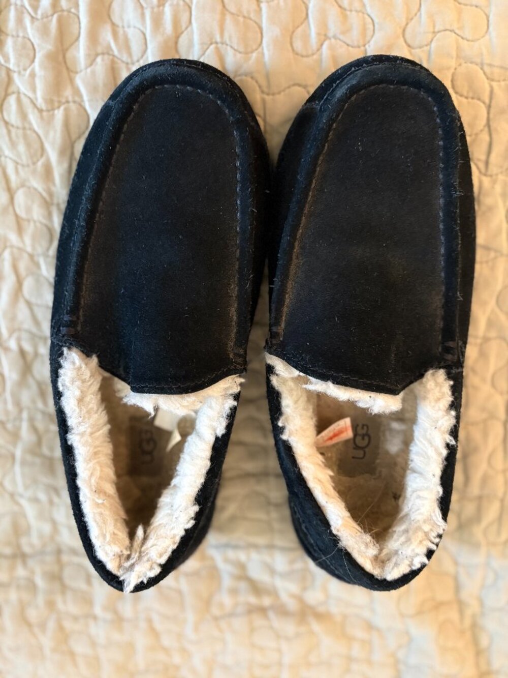 UGG Men's Ascot slippers black suede